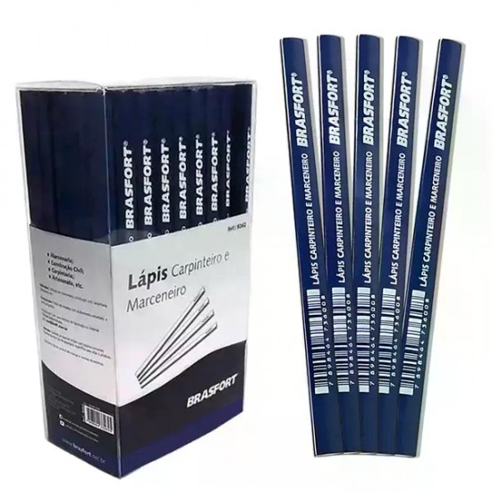 LAPIS CARPINTEIRO BRASFORT C/72 8262 PCTE 1