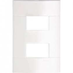 LINHA LUNARE PLACA 4X2 2 POSTOS SEPARADOS 44221 CF 1