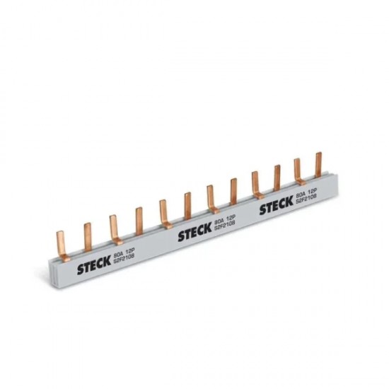 BARRAMENTO STECK DIN MONO 12 1X12 210MM S1F210B PC 1