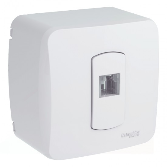 LINHA MILUZ SOBREPOR 1 TOMADA RJ11 2FIOS S3B66900 CF 1