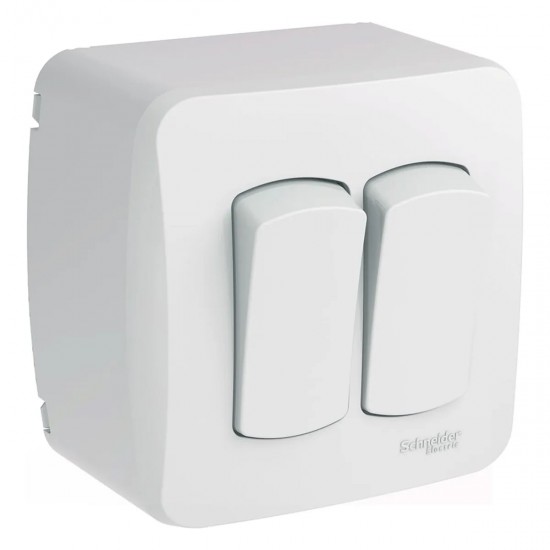 LINHA MILUZ SOBREPOR 2 INT SIMPLES S3B66110 PC 1