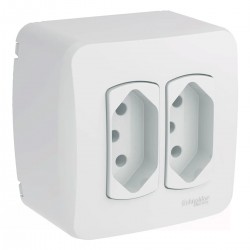 LINHA MILUZ SOBREPOR 2 TOMADAS 10A S3B66440 CF 1