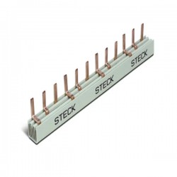 BARRAMENTO STECK DIN TRIF 54 80A S3F1000B PC 1