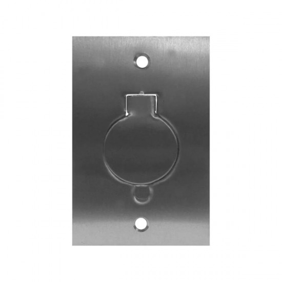 LINHA PISO STAMPLAC PLACA ALUMINIO 4X2 1 TOMADA PC 1