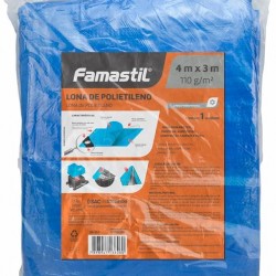 LONA DE POLIETILENO AZUL 4 X 3 UN 1