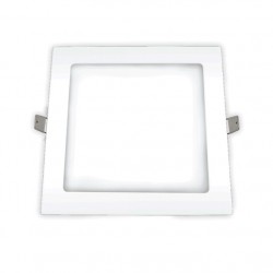 LUMIN LED ALUM OUROLUX EMB QUADRADO 18W 2700K PC 1