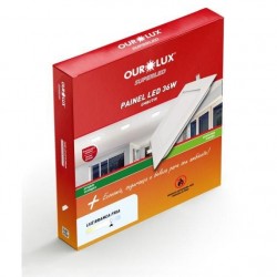 LUMIN LED ALUM OUROLUX EMB QUADRADO 36W 6500K PC 1
