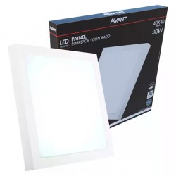 LUMIN.LED AVANT SOB QUADRADO 30W 3000K 40X40CM PC 1