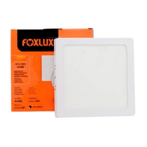 LUMIN.LED FOXLUX EMB QUADRADO 24W 6500K 29,4CM PC 1
