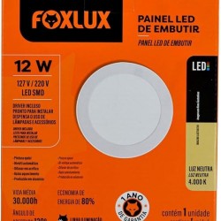 LUMIN.LED FOXLUX EMB REDONDO 12W 4000K 15,4 CM PC 1