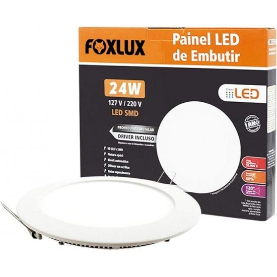 LUMIN.LED FOXLUX EMB REDONDO 24W 6500K 28,0 CM PC 1