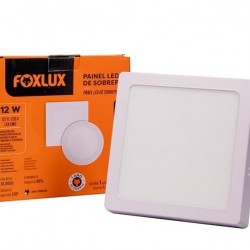LUMIN.LED FOXLUX SOB QUADRADO 12W 3000K 15,6 CM PC 1