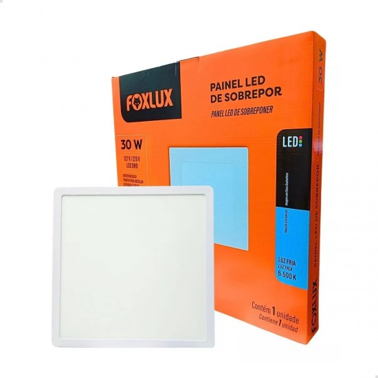LUMIN.LED FOXLUX SOB QUADRADO 30W 6500K 40X40 PC 1