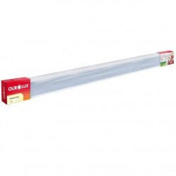 LUMIN.LED SLIM OUROLUX 36W BIV 3000K 120CM PC 1