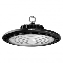 LUMINARIA LED OUROLUX HIGHBAY UFO 100W 6500K IP65 PC 1