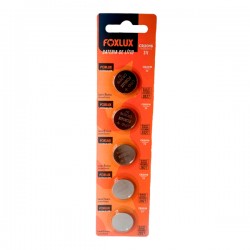 BATERIA FOXLUX LITHIUM 3V CR2016 BLISTER C/5PCS  CF 1