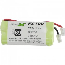 BATERIA P/TEL X-CELL FX-70U 2,4V 600MAH UN 1