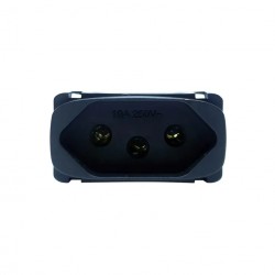 MODULO GRACIA BLACK 1 TOMADA 10A 85360 PC 1