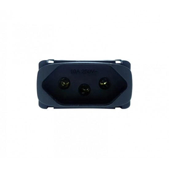 MODULO GRACIA BLACK 1 TOMADA 10A 85360 PC 1