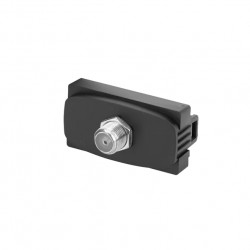 MODULO GRACIA BLACK 1 TOMADA COAXIAL 85364 PC 1