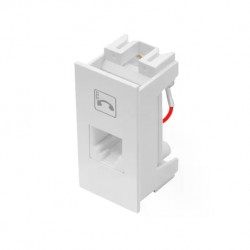 MODULO HABITAT 1 TOMADA 2 VIAS RJ11 2063 PC 1