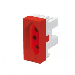 MODULO HABITAT TOMADA 10A 2322 VERMELHO PC 1