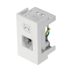 MODULO MODUL/EVID/BLANC+ 1 TOMADA RJ11 4 VIAS 0501 PC 1