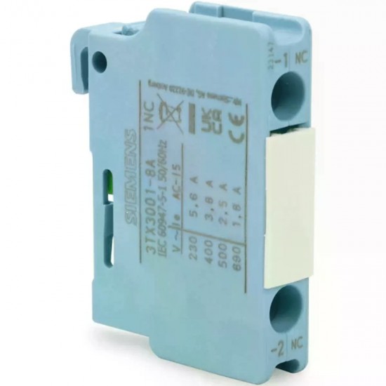 BLOCO AUXILIAR SIEMENS 3TX30018A-1NF  PC 1