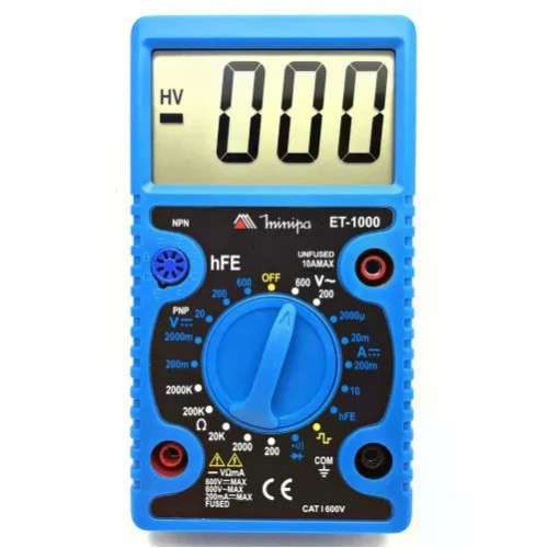 MULTIMETRO DIGITAL MINIPA ET-1000 PC 1