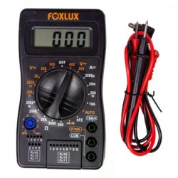 MULTIMETRO DIGITAL TESTADOR RJ45/RJ12/RJ11 FOXLUX PC 1