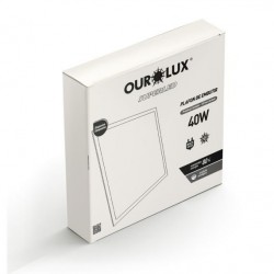 PAINEL LED EMBUTIR OUROLUX 62X62 40W 6500K UN 1